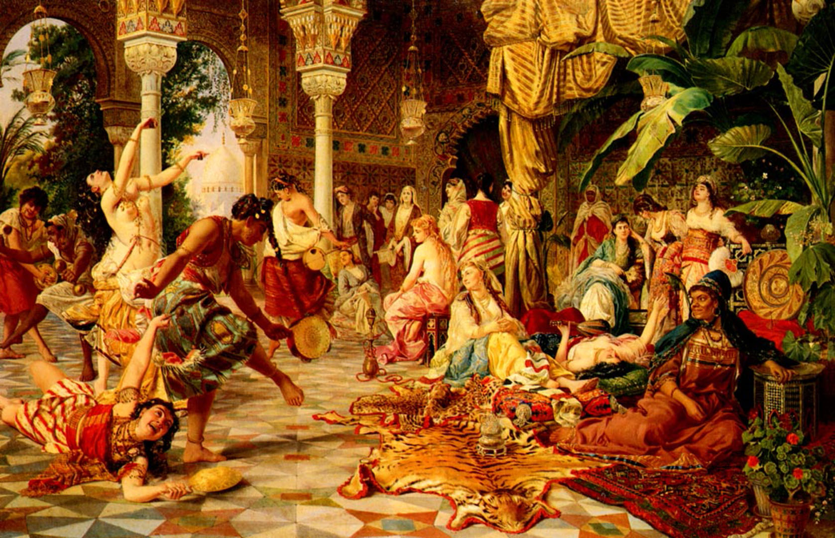 Entertainments In The Harem Italian Art