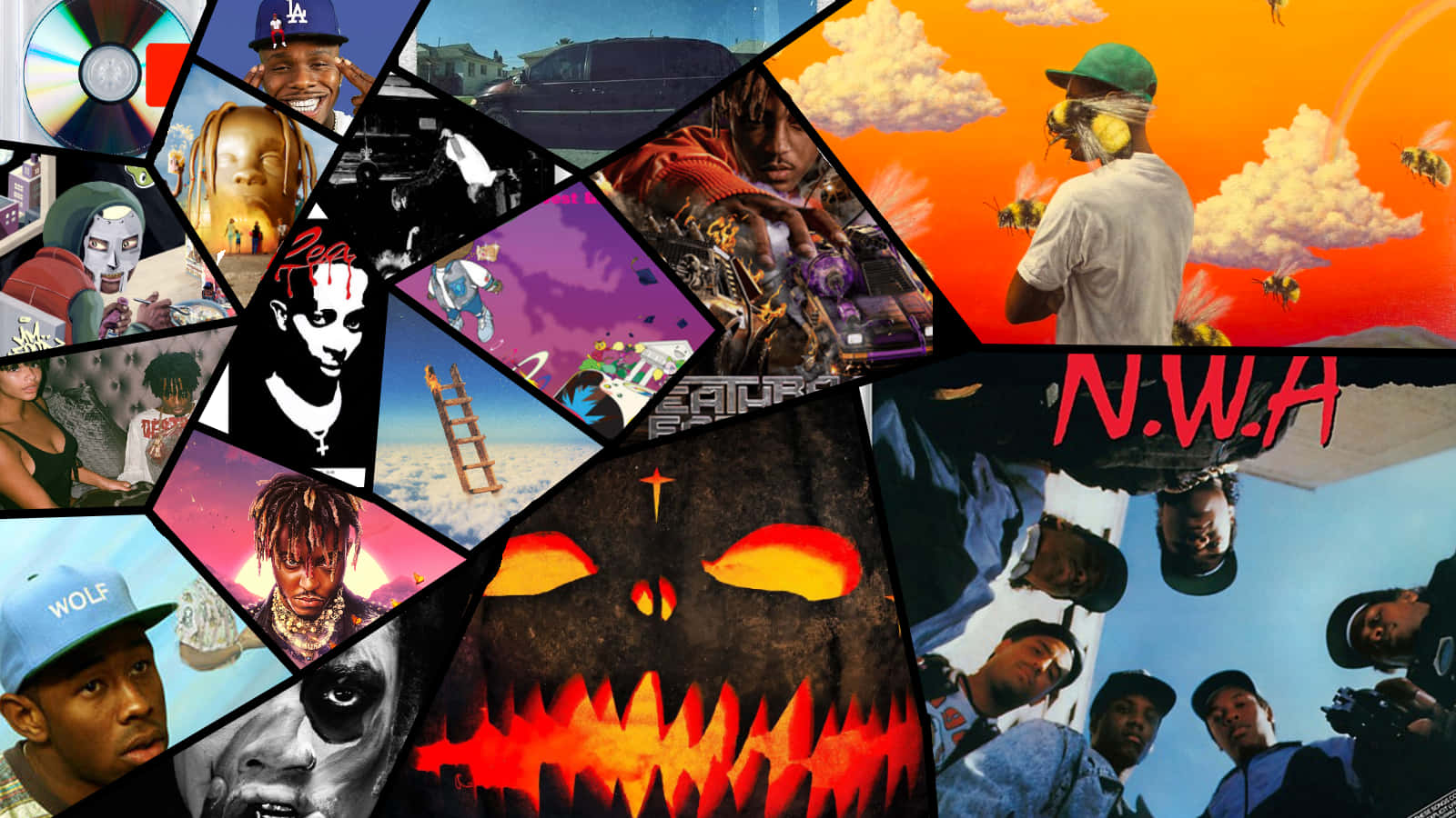 Rapper Collage Wallpaper
