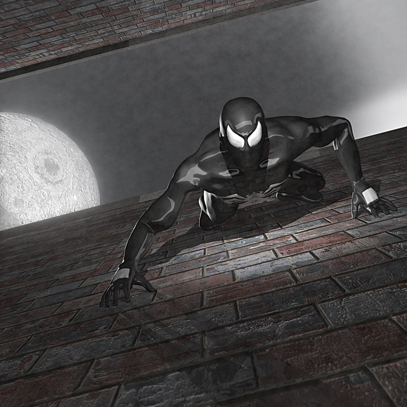 Symbiote Spiderman By Kenneyken