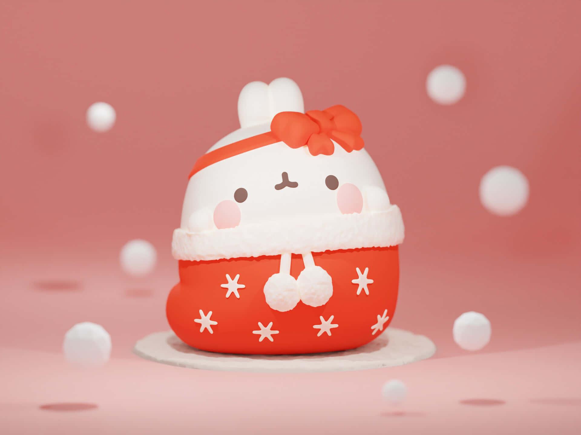 Magical 3d Christmas Scene With Beautiful Decorations And