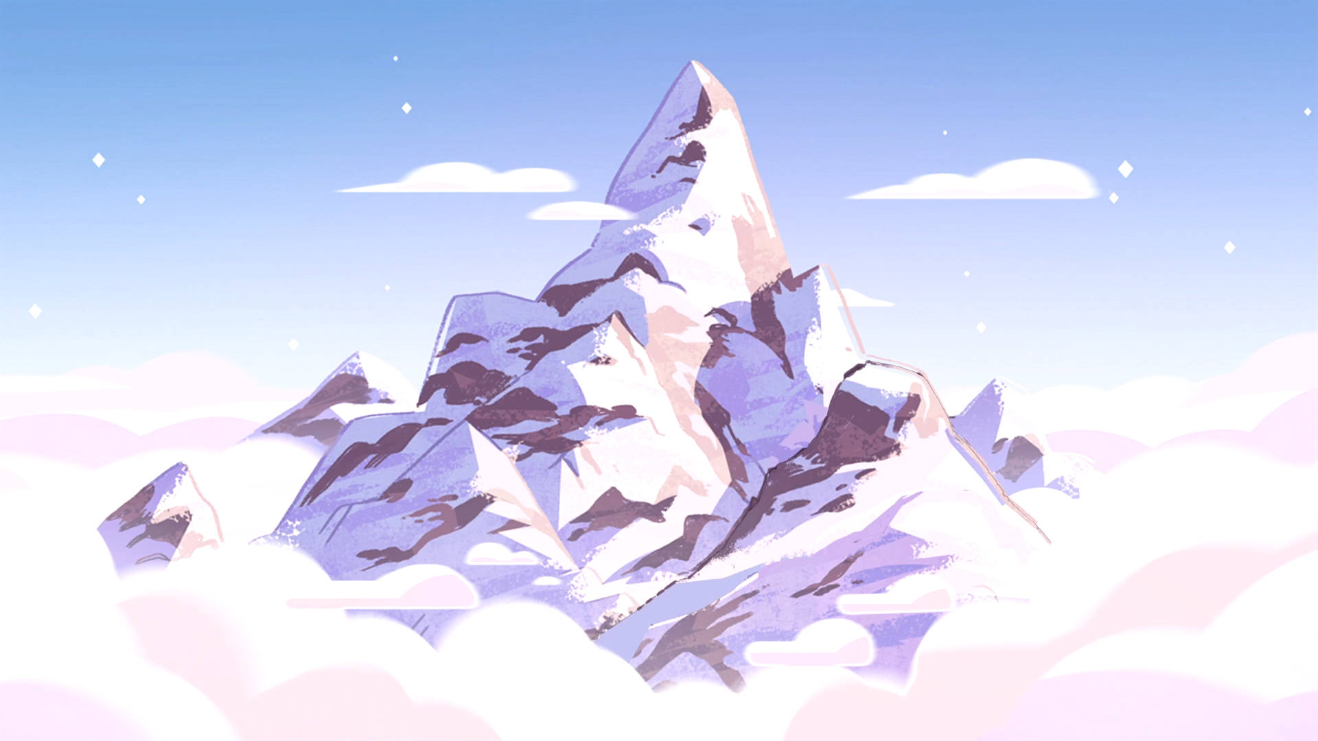 Snowy Mountain Steven Universe iPad Wallpaper