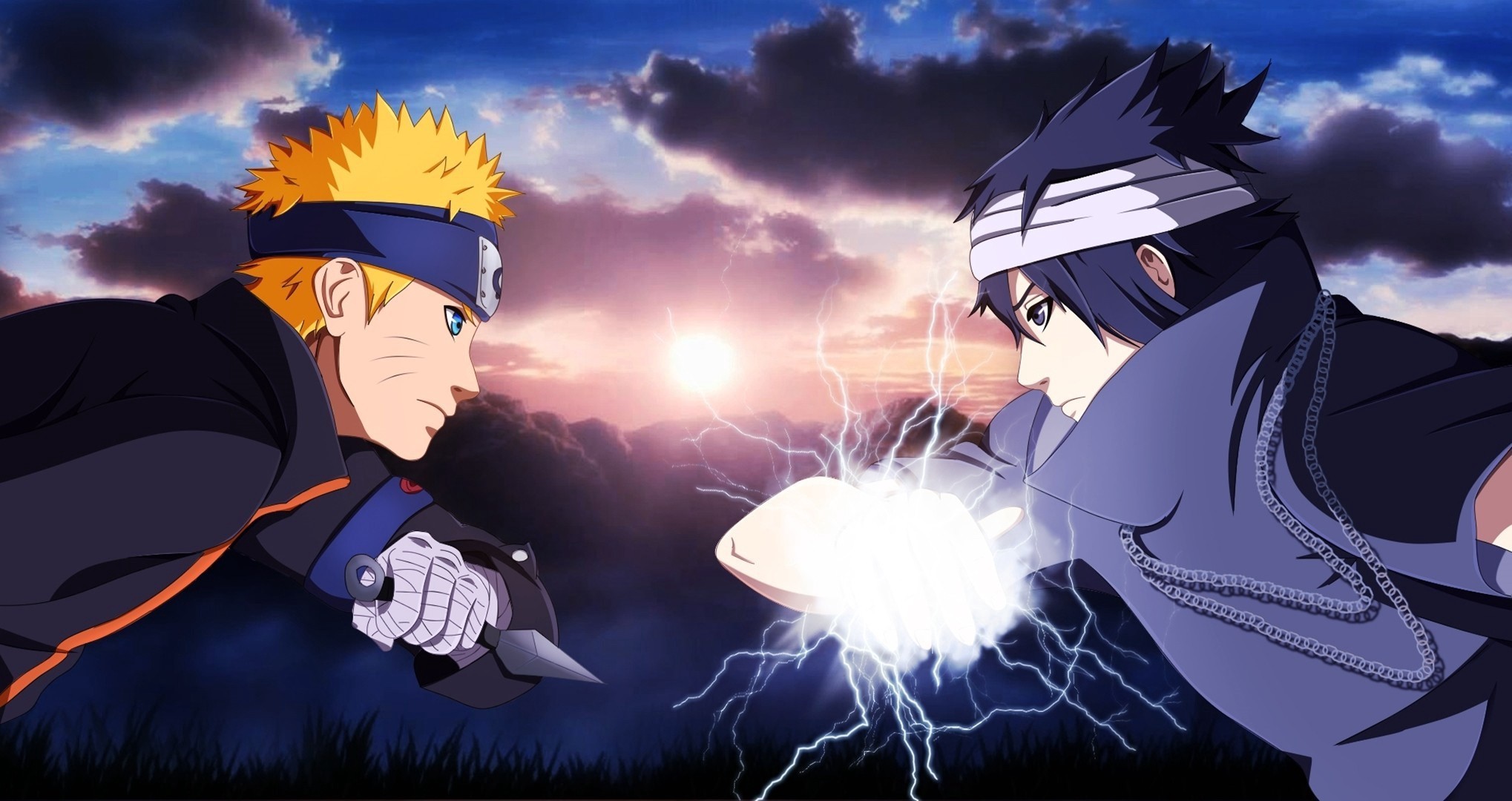 Naruto Vs Sasuke HD Wallpaper