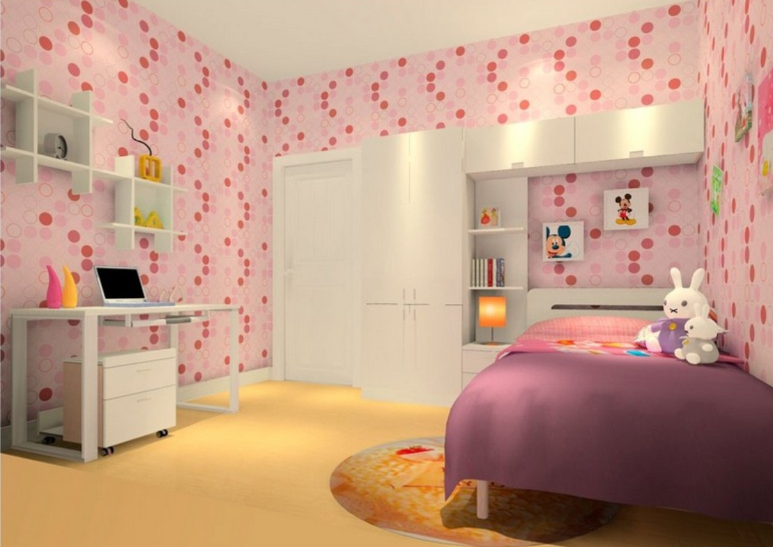 Girls Bedroom Wallpaper Industry Standard Design