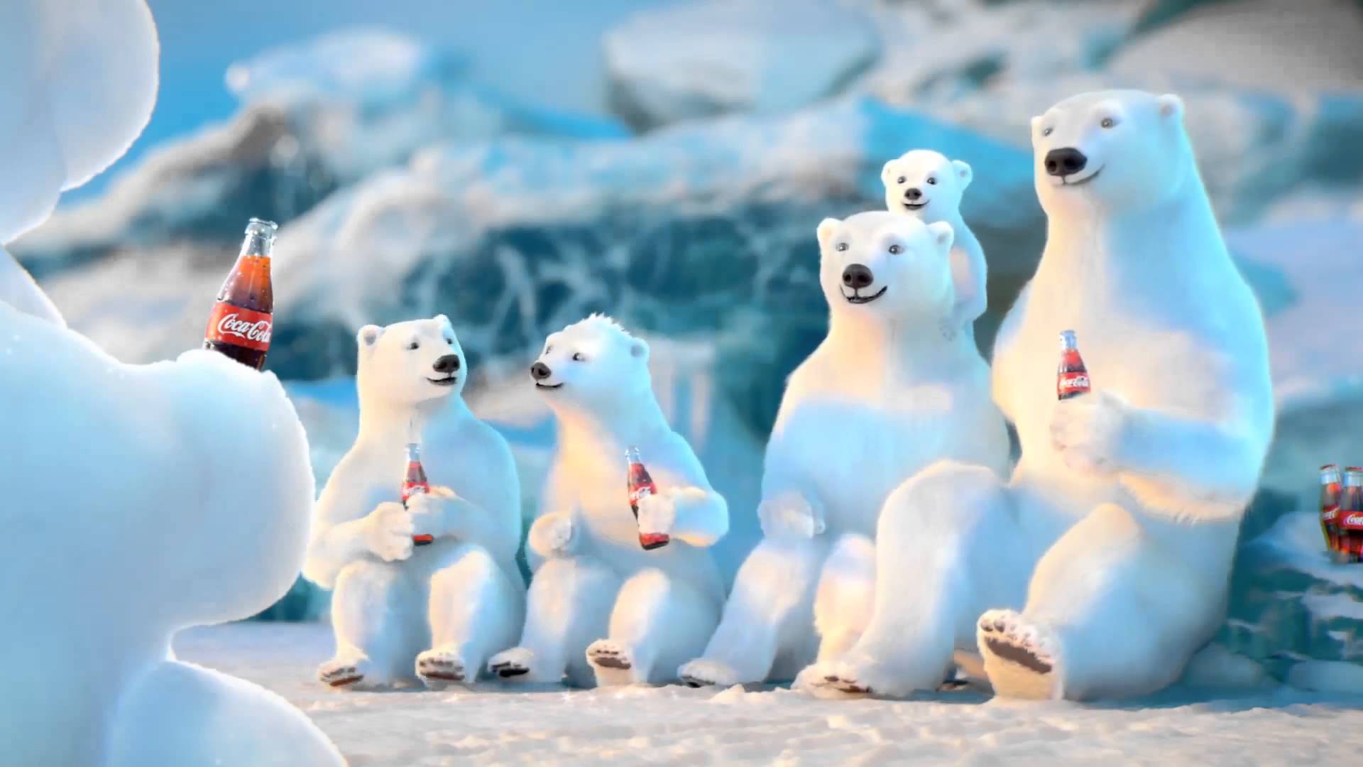 Ing Gallery For Coca Cola Christmas Polar Bears Wallpaper
