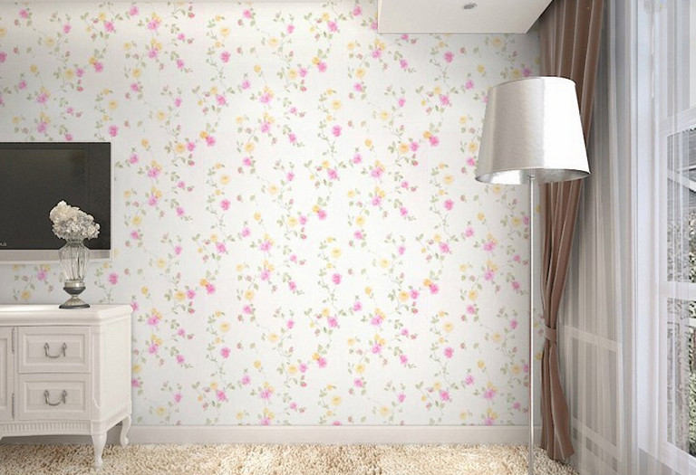 10M 45cm Width Wallpaper Roll Self adhesive PVC Flower Style
