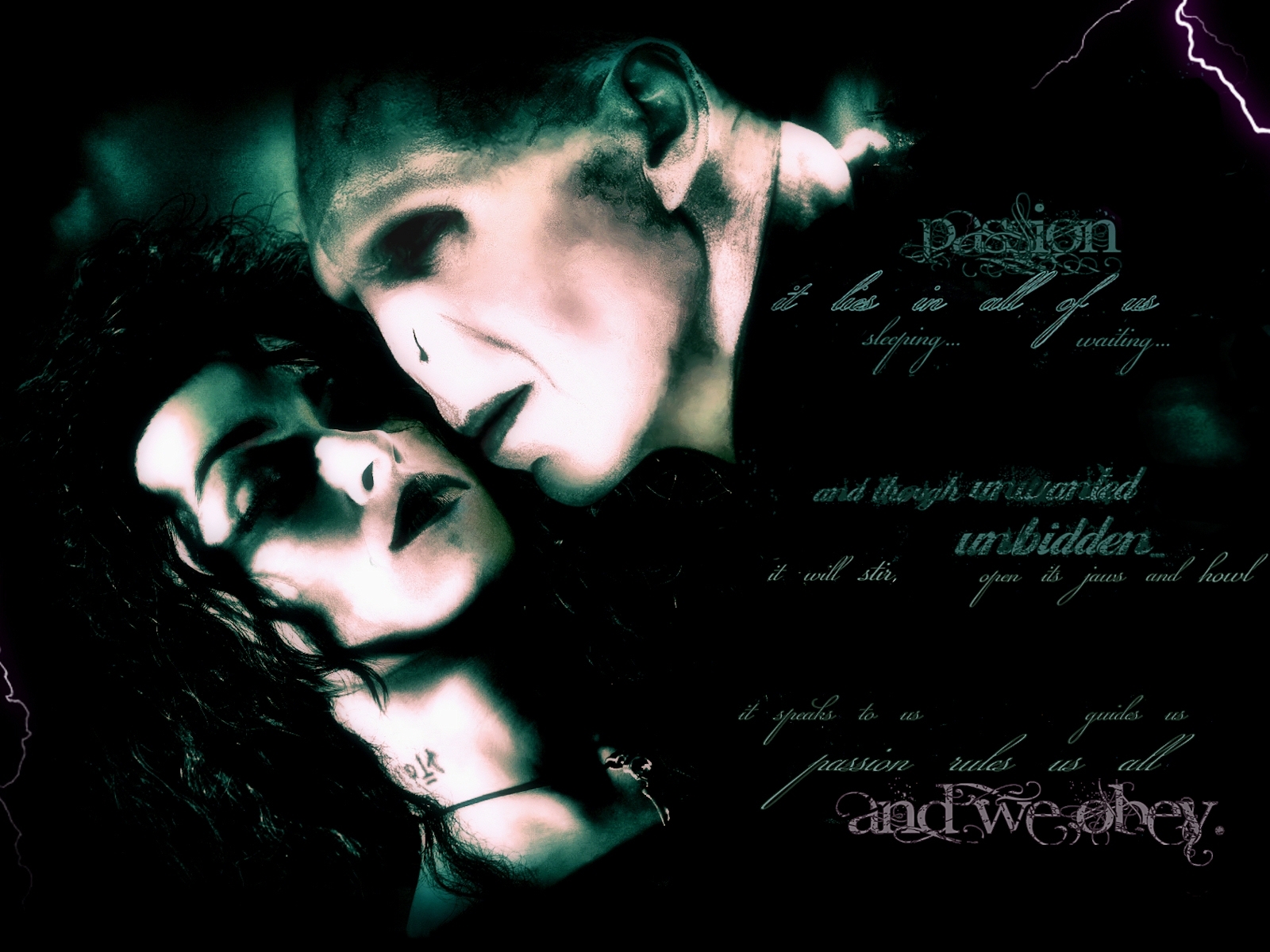 Bellatrix And Lord Voldemort Passion Wallpaper