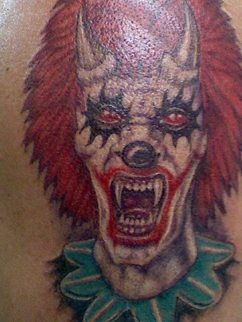Demon Clown Tattoo