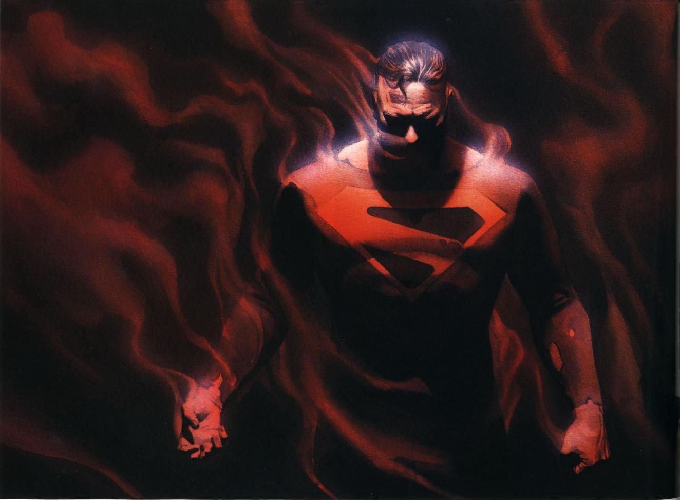 Red Wallpaper Batman Vs Superman Dark