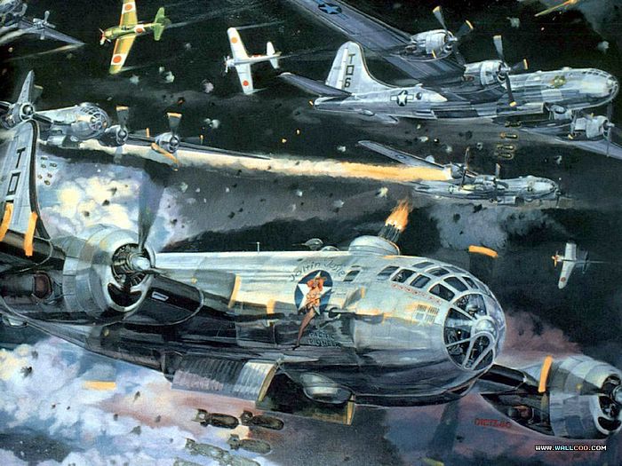 War In The Air Bat Painting Wallpaper Art