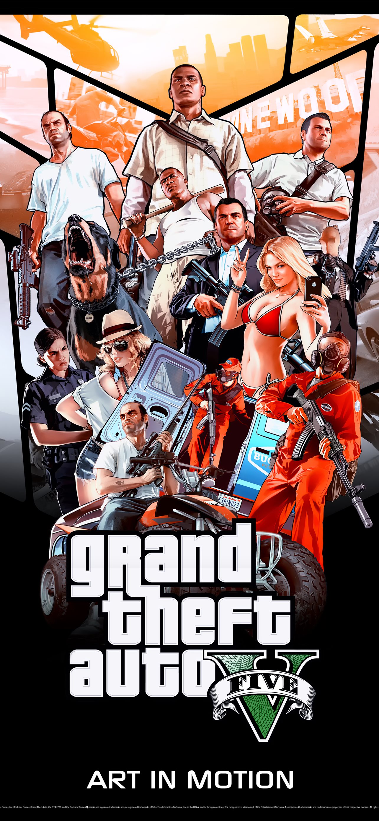 Grand Theft Auto V iPhone Wallpaper
