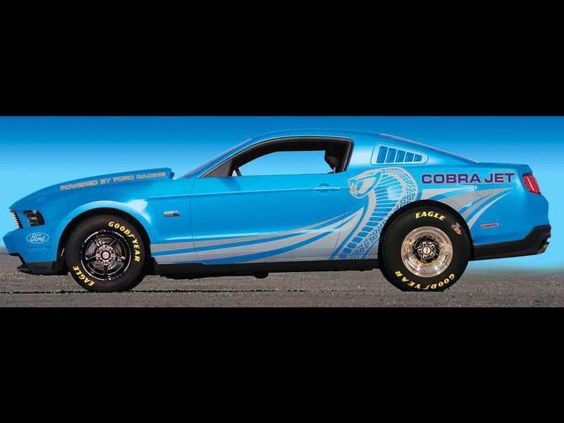 Blue Ford Mustang Cobra Jet Cars HD Desktop Wallpaper