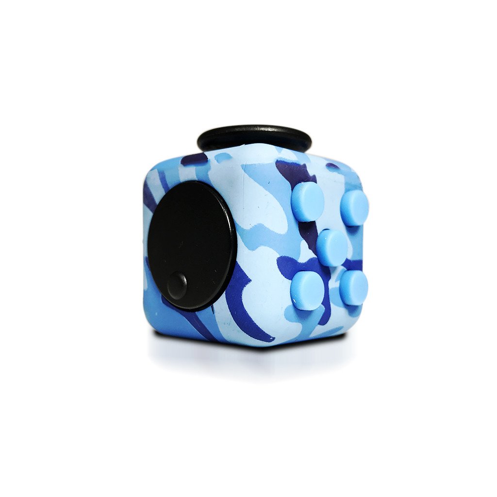 Fidget Cube New Blue Camouflage Neo Tokyo