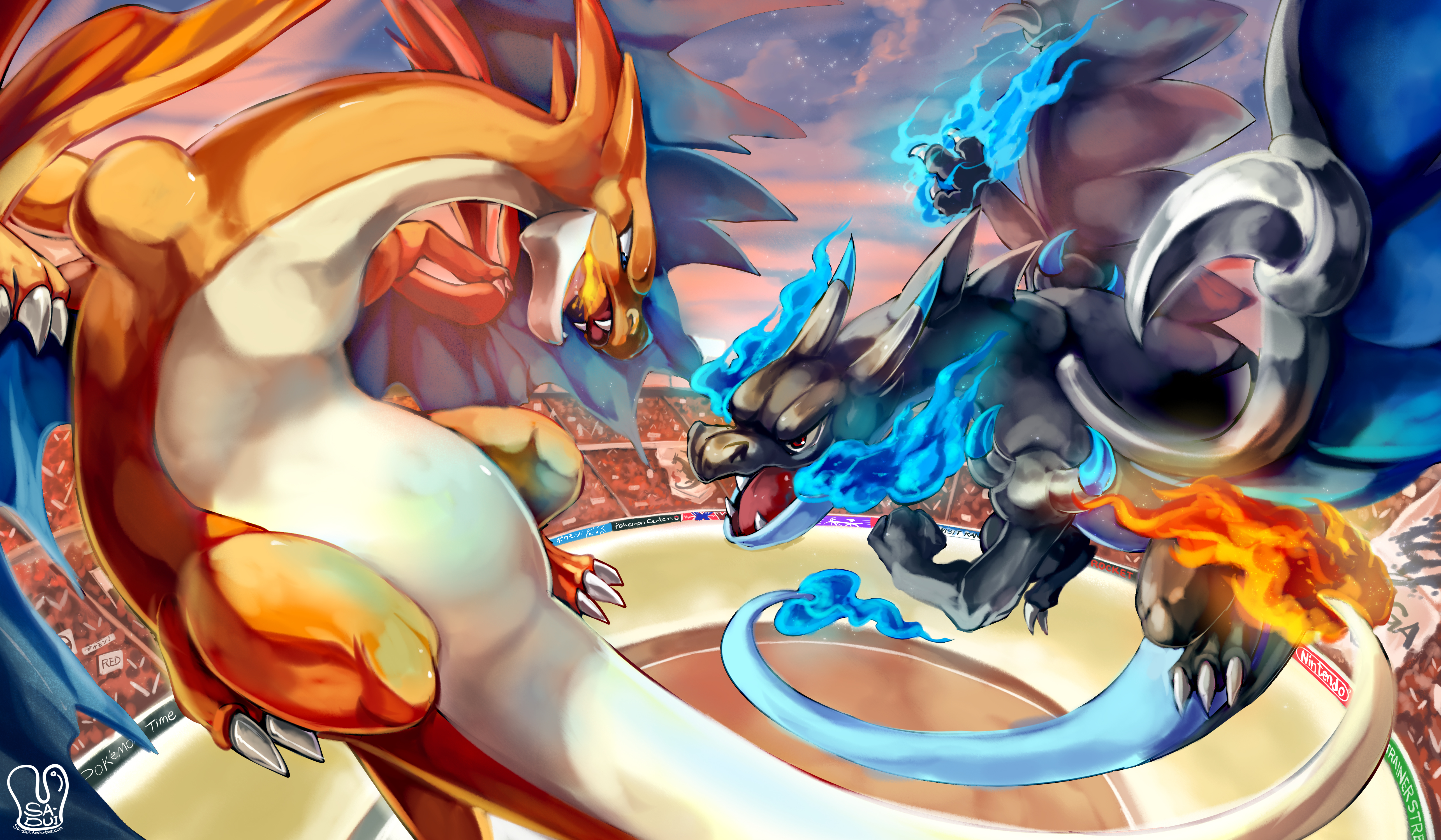 Mega Charizard Y Pok Mon HD Wallpaper And Background