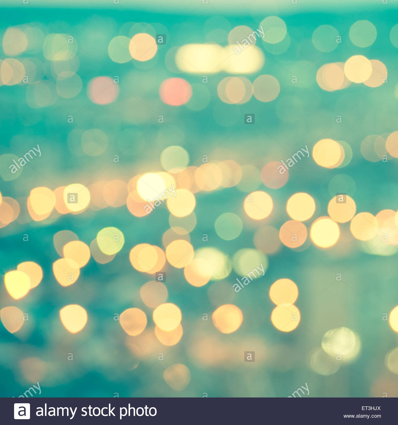 abstract blue circular bokeh background city lights instagram