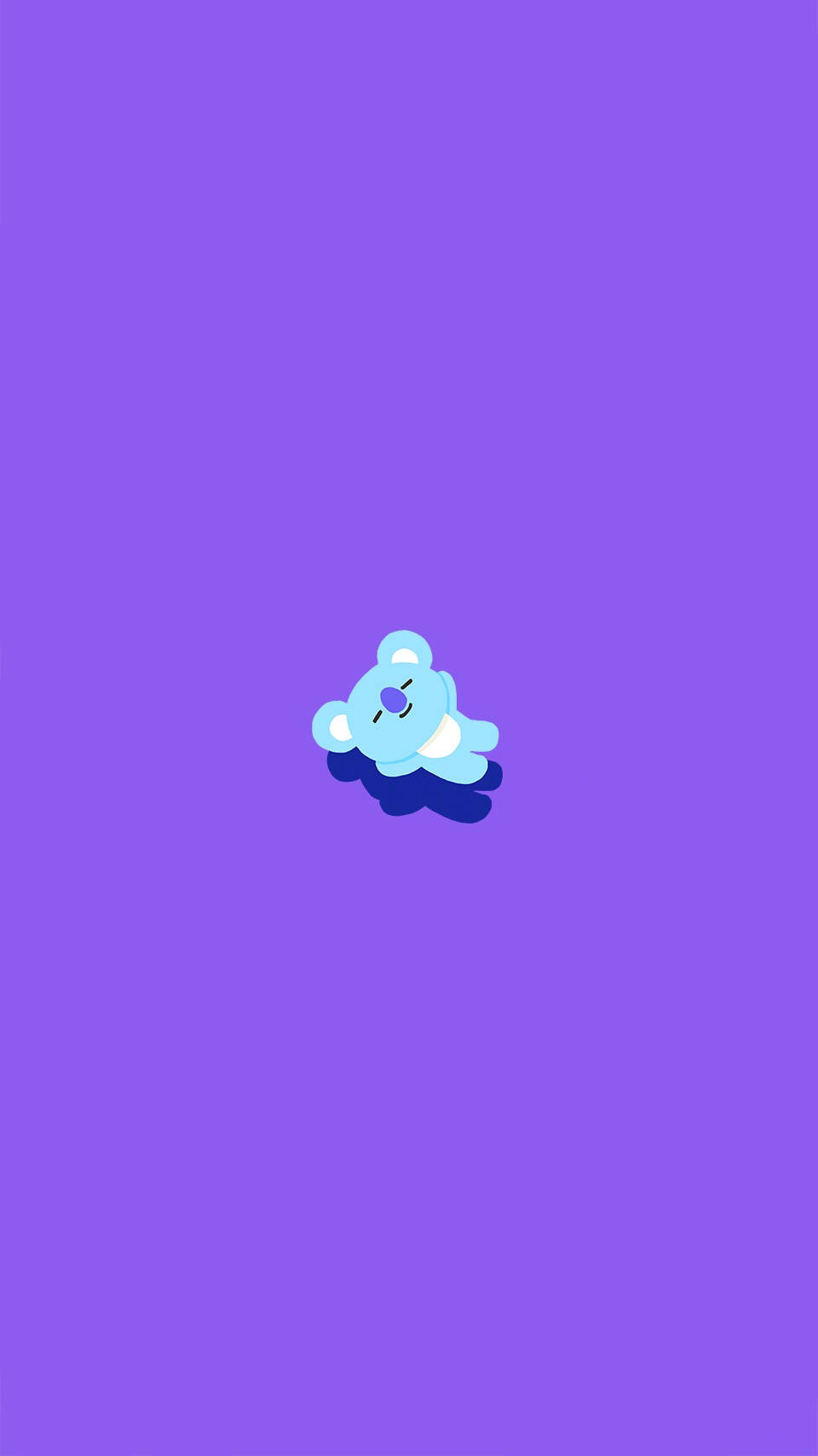 Minimalist Koya Bt21 In Purple T9jaexjkc3hwya73 Wallpaper