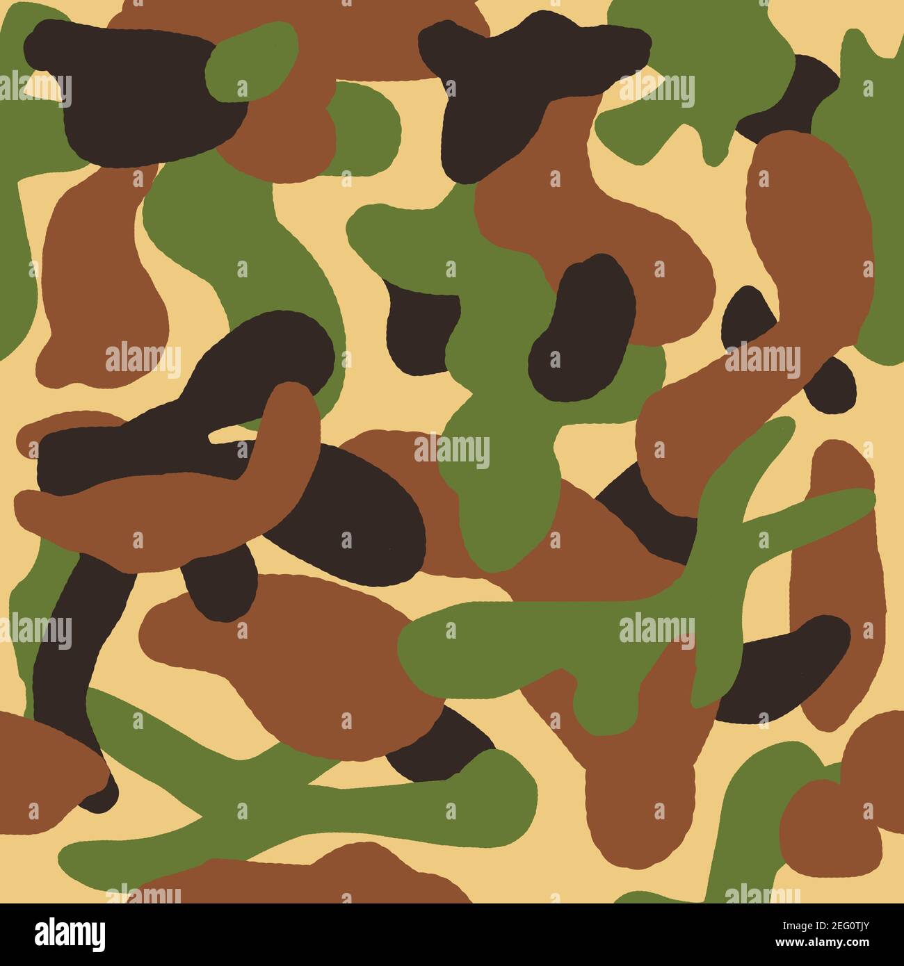 Green khaki camouflage camo seamless pattern Military army design