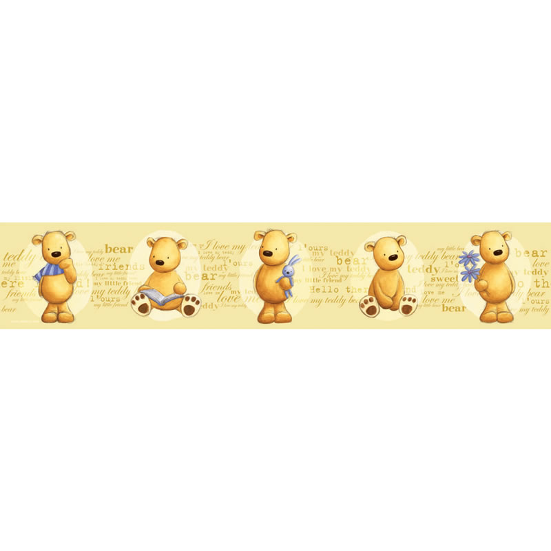Details about Teddy Bears   4 Self Adhesive Wallpaper BORDER DecoFun 800x800