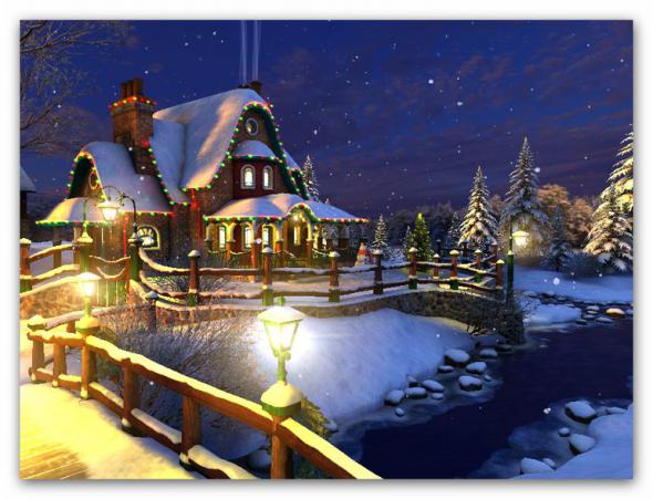 White Christmas 3d Screensaver And Animated Wallpaper Build