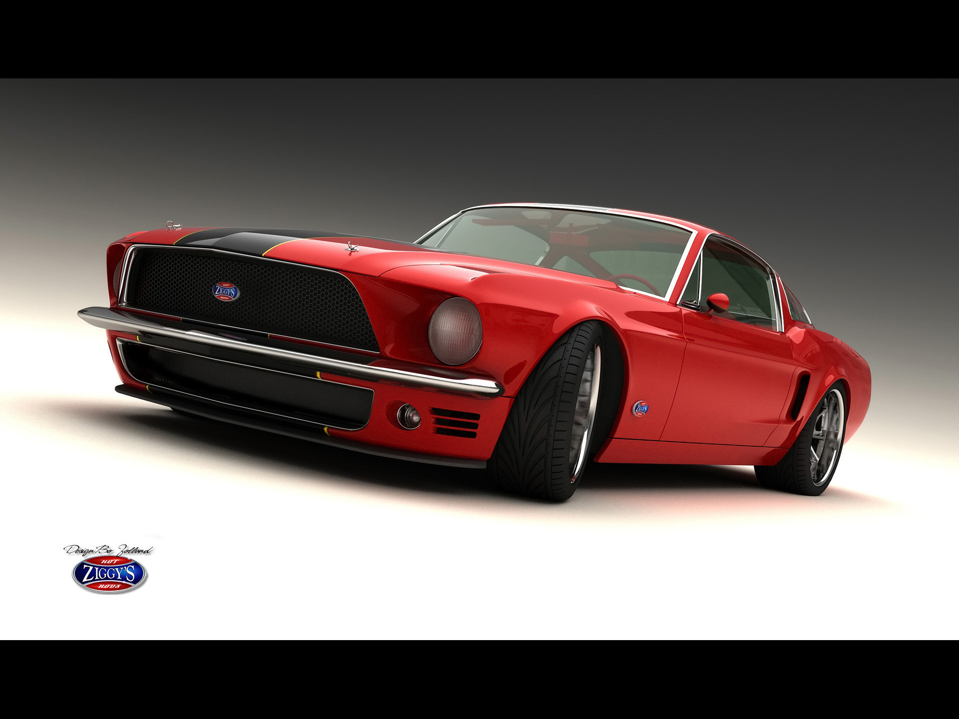 Ford Mustang Fastback Vizualtech Classic Muscle Hot Rod Rods