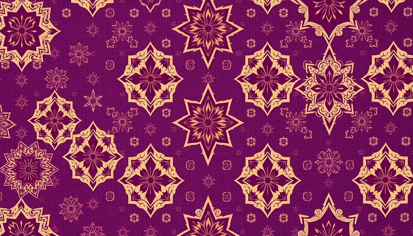Purple Retro Wallpaper