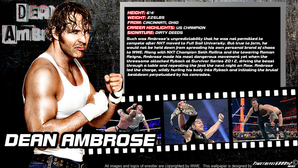 Wwe Dean Ambrose Id Wallpaper Widescreen By Timetravel6000v2 On