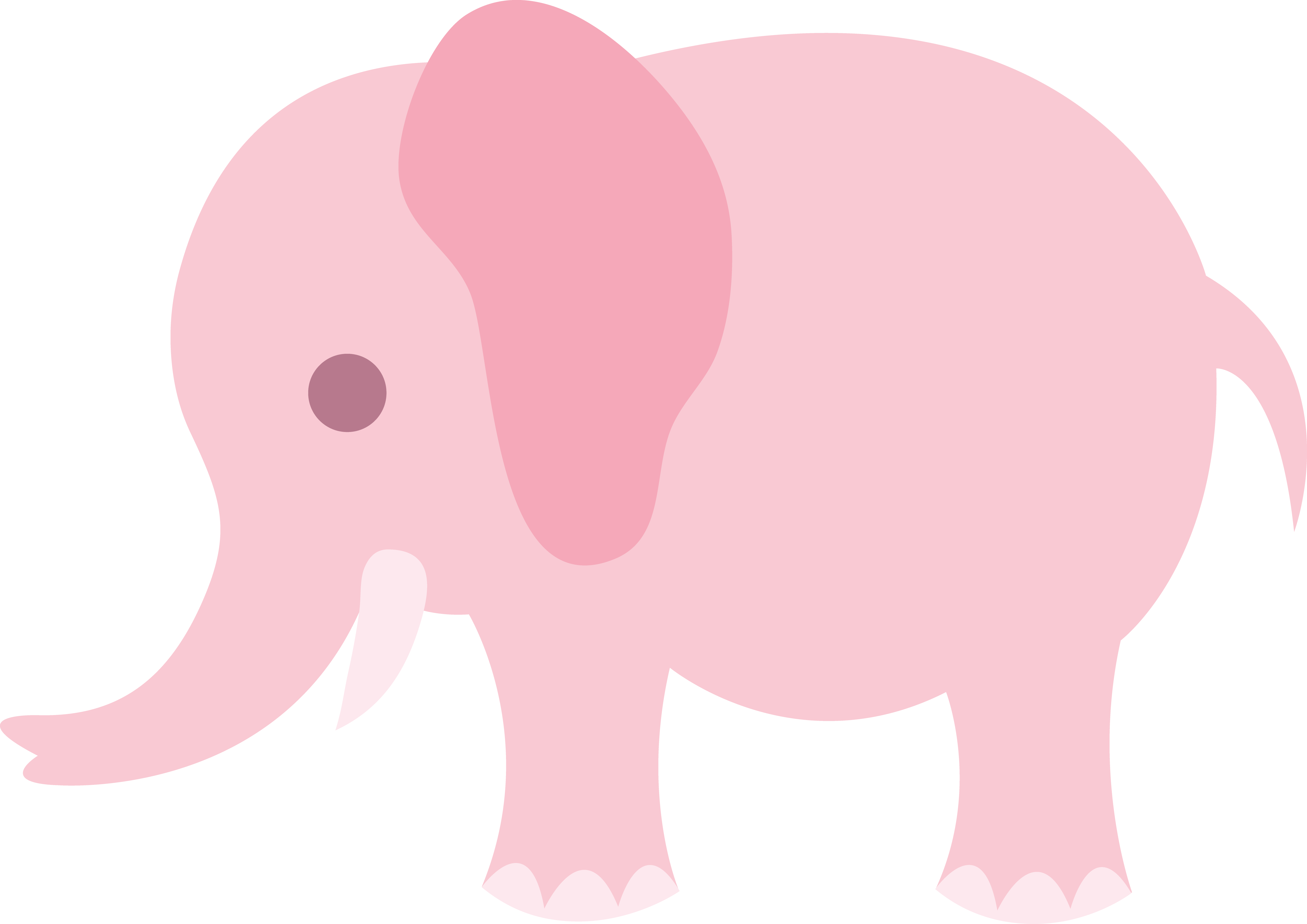 Pink Baby Elephant Cartoon Image Pictures Becuo