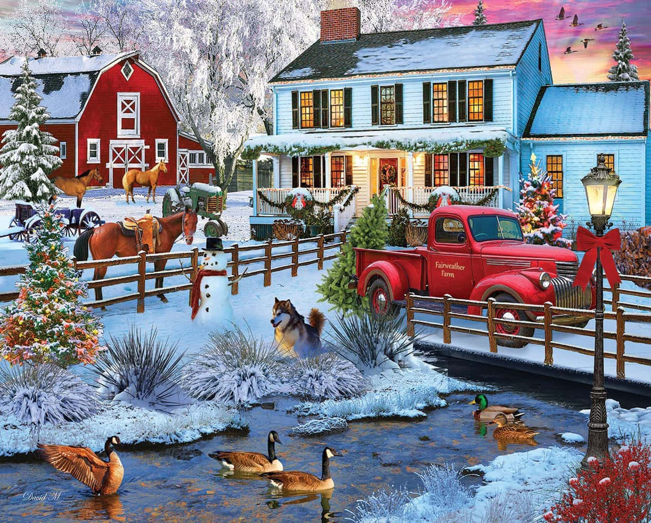 Cowboy Christmas Wallpaper