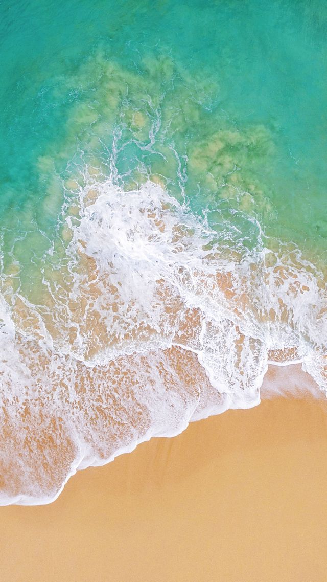 Free download Wallpaper iOS 11 4k 5k beach ocean Nature 13655 [640x1138 ...