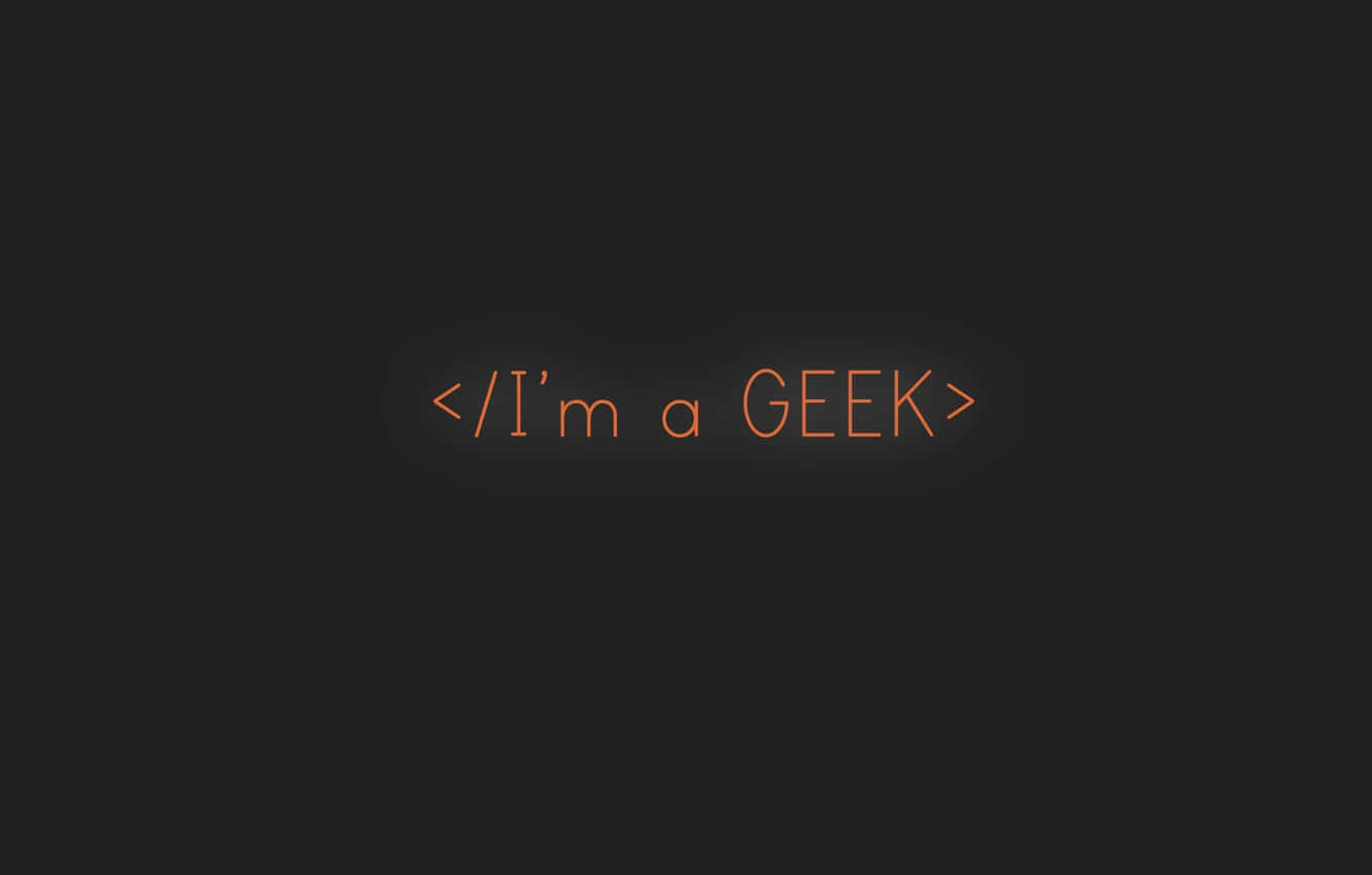 Minimalist Geek Wallpaper