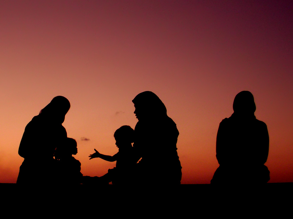 Muslim Family In Sunset Wallpaper Teahub Io