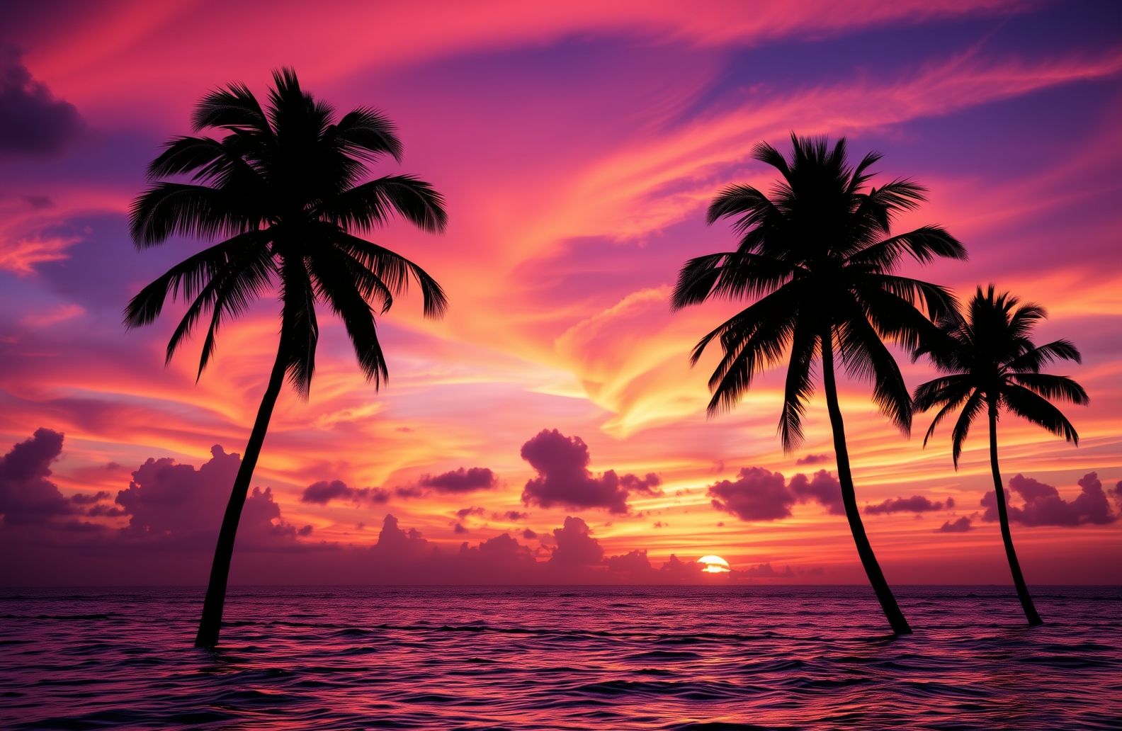  60 Palm Tree Sunset Wallpapers WallpaperSafari