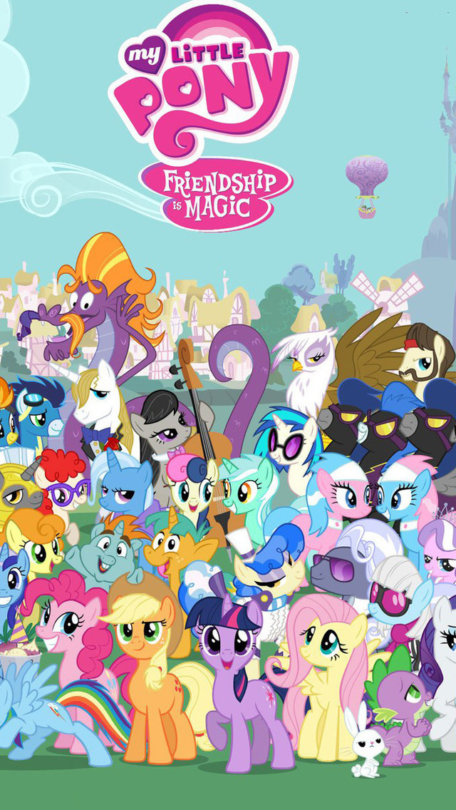 My Little Pony Cast Wallpaper For iPhone