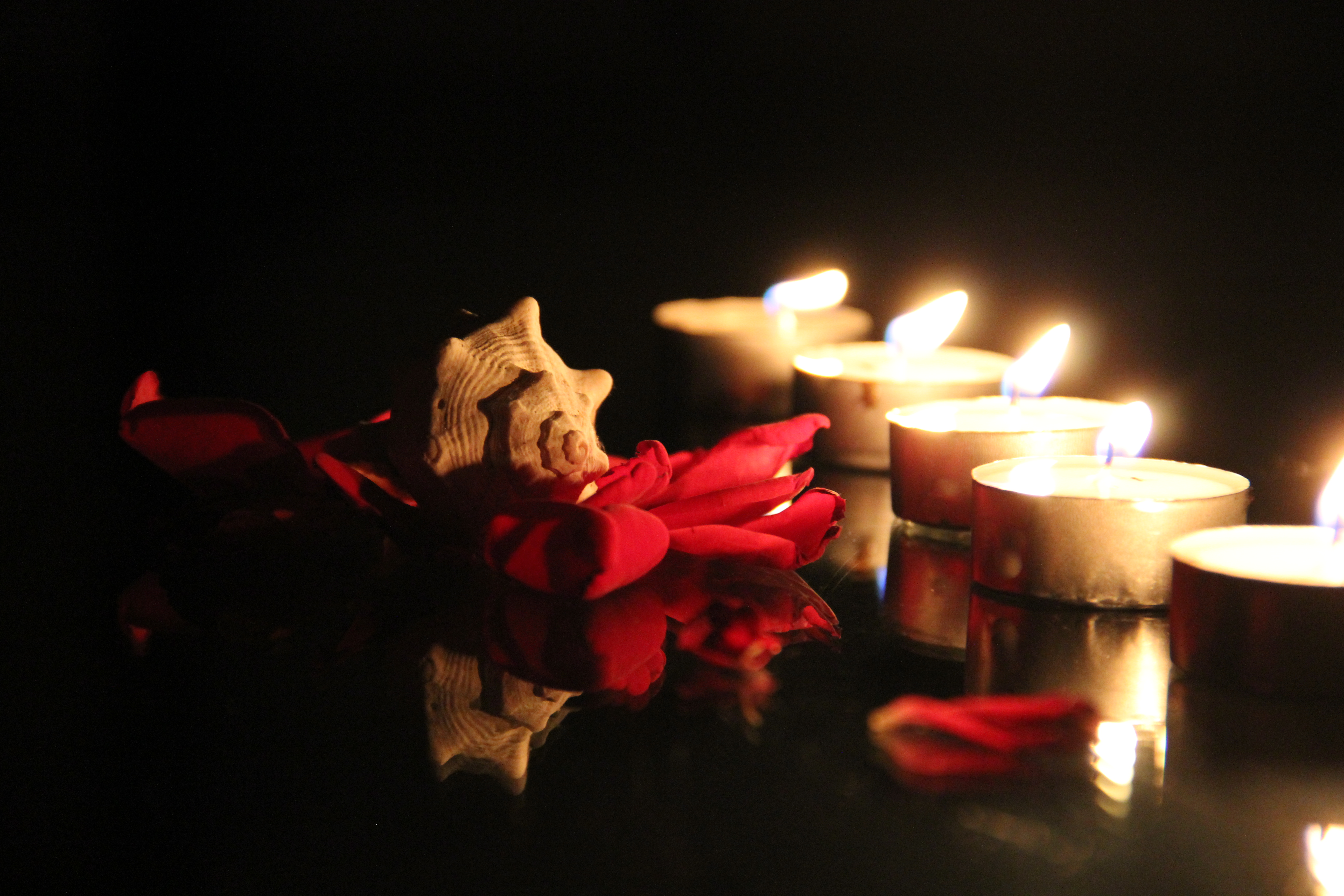 Candles And Roses By Markyangel