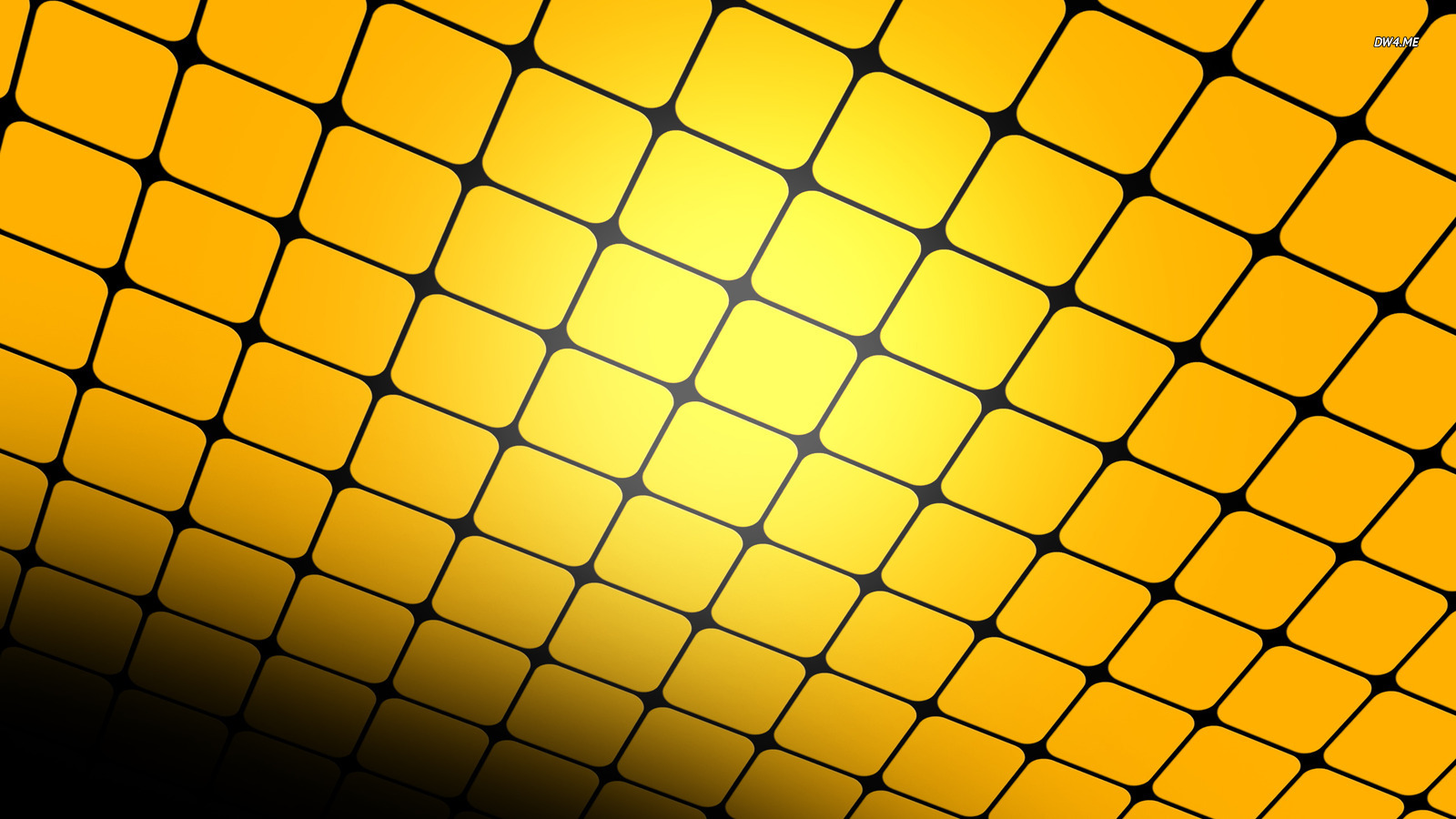 Yellow Grid In Perspective Wallpaper Abstract