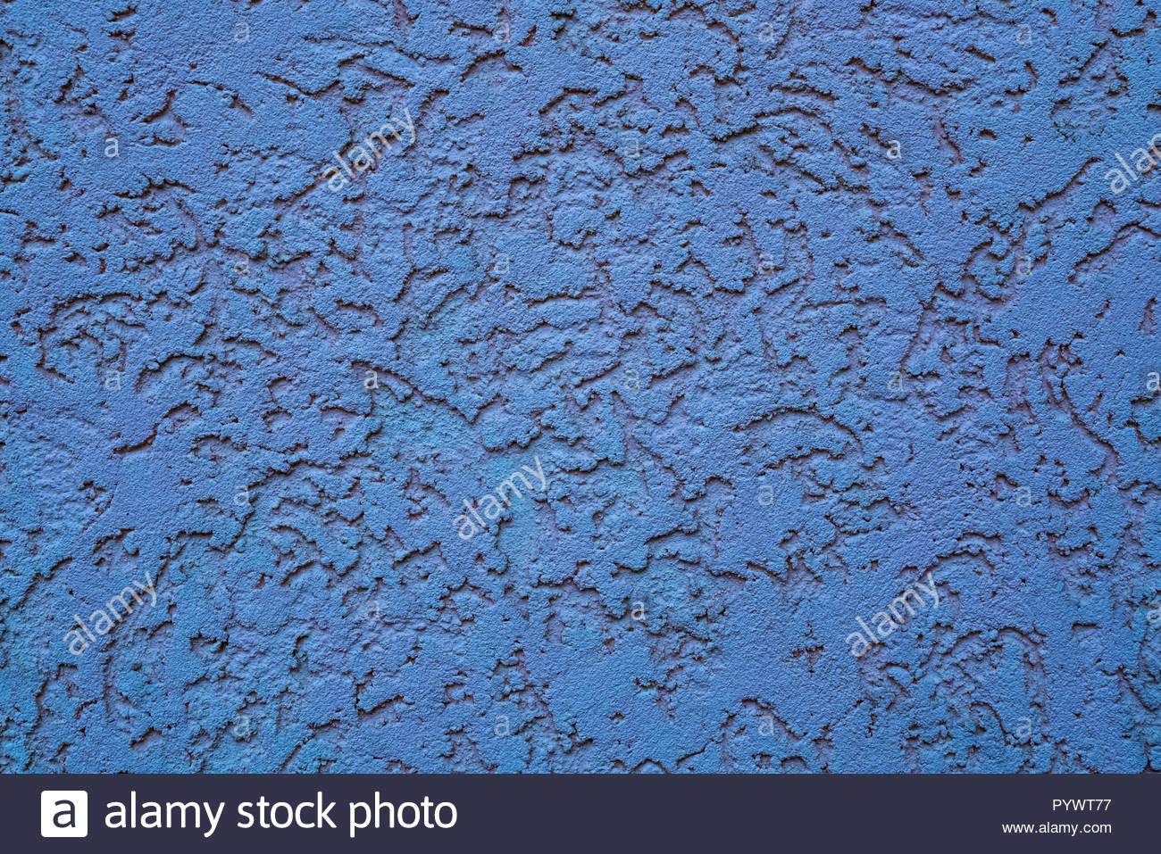 Concrete Blue Wall Texture Abstract Background With Grooves