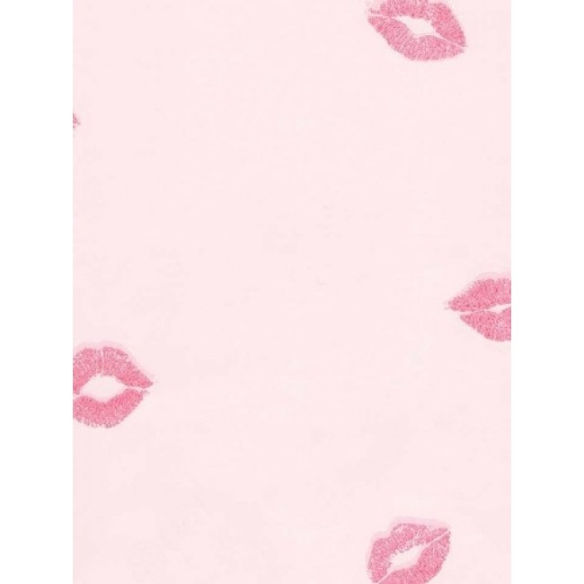 Pucker Up Pink Kissable Lips On Wallpaper All Walls