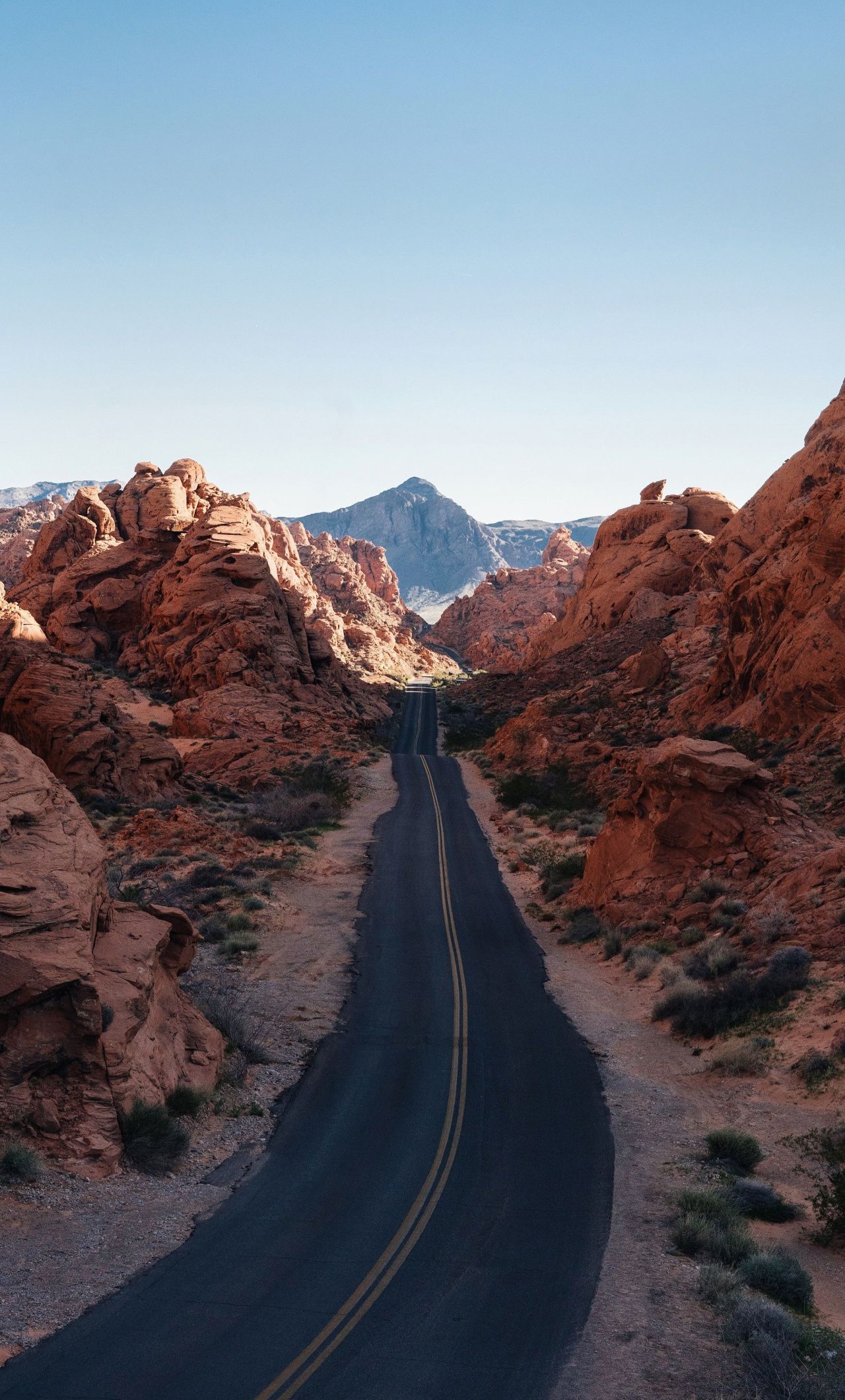 Valley Of Fire Nevada Highway Wallpaper Nature