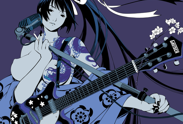 Anime Girl Playing Guitar GIFs | Tenor