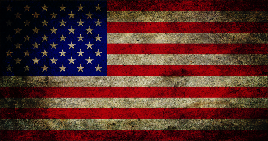 Grunge American Flag By Amendoza1011