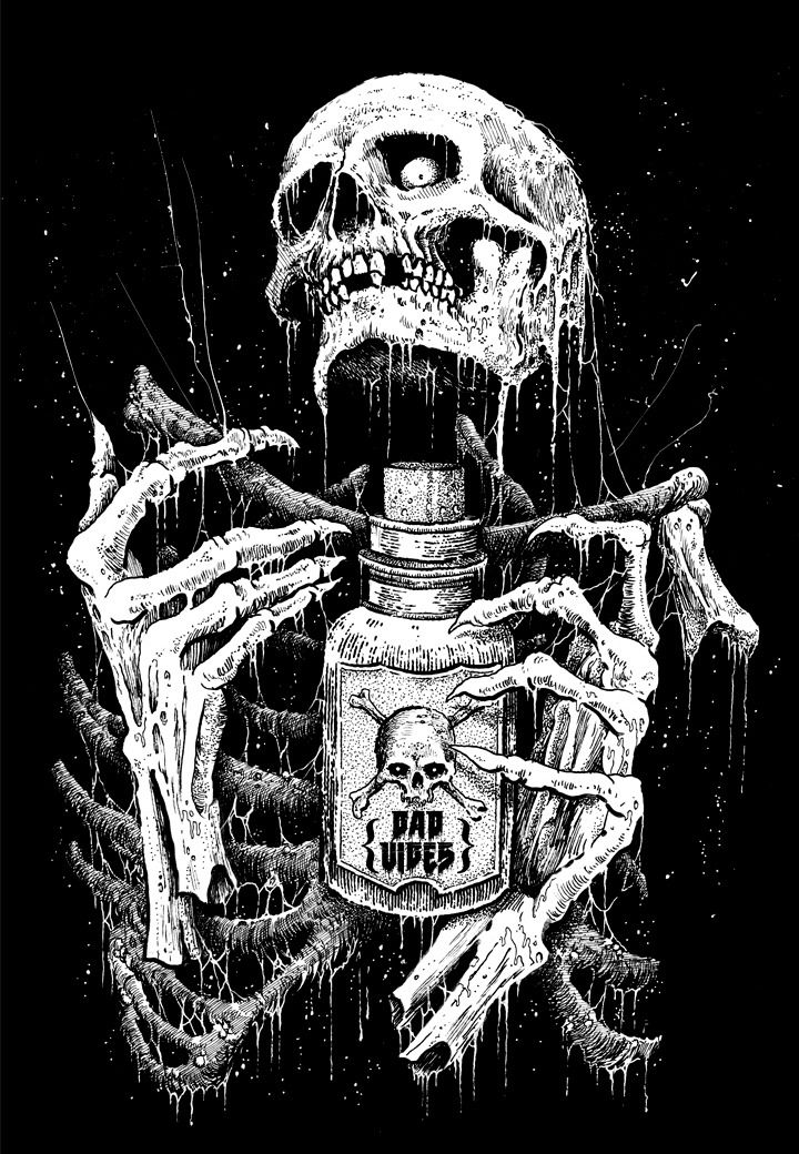 By Mark Riddick Skeleton Art Skull Creepy