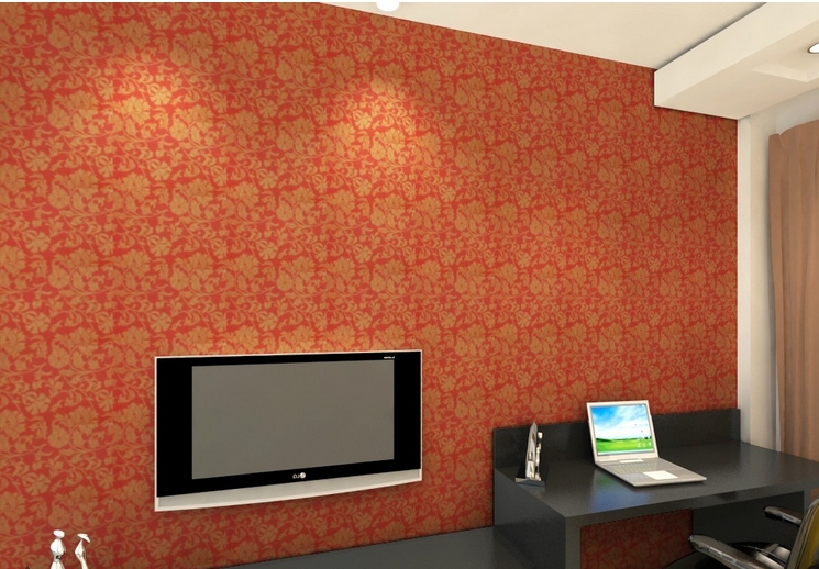Showing Gallery For Orange Wallpaper for Living Room