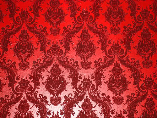 Red Damask Wallpaper Desktop Background