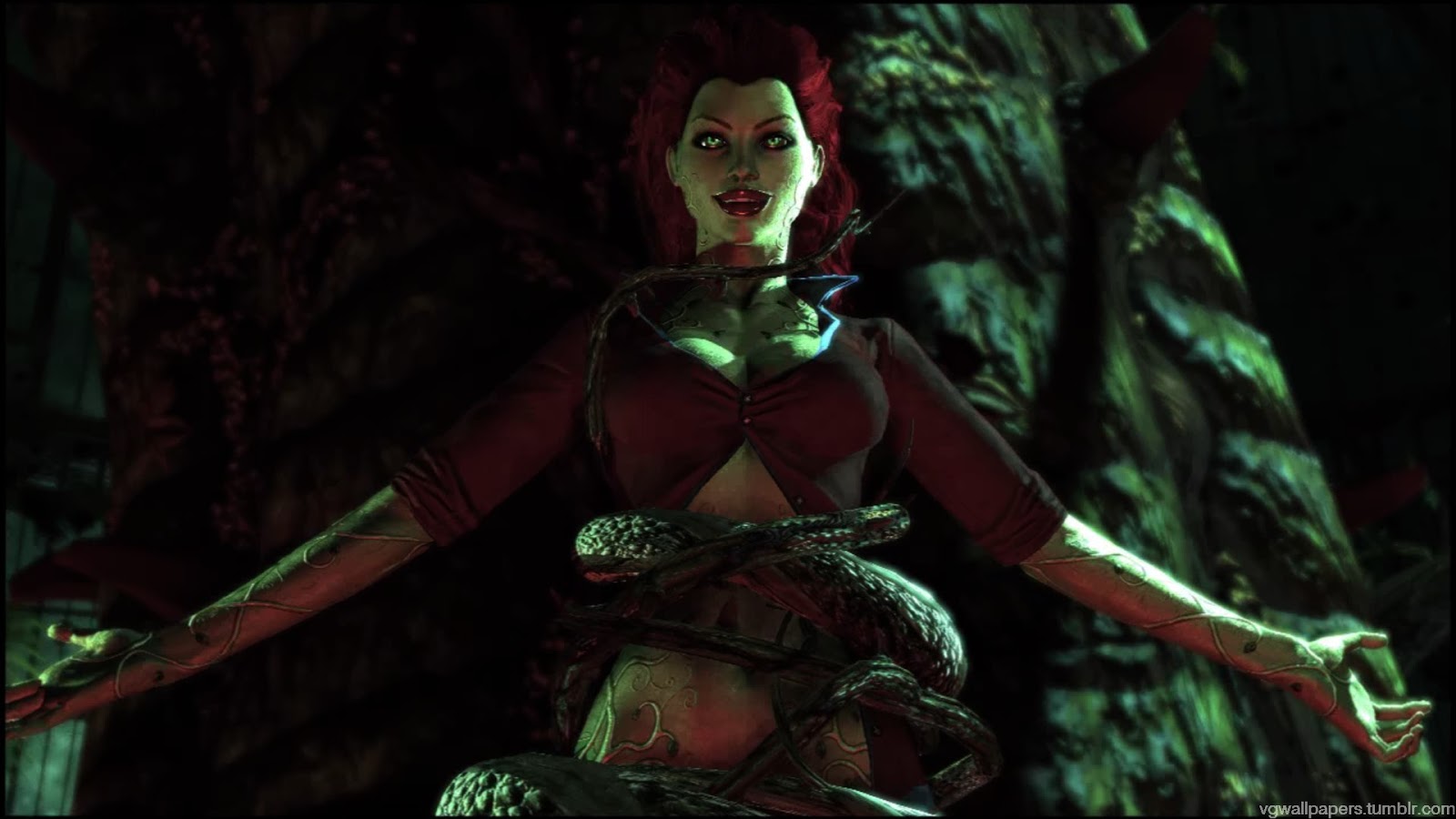 HD Wallpaper Batman Arkham Asylum Poison Ivy Screenshot