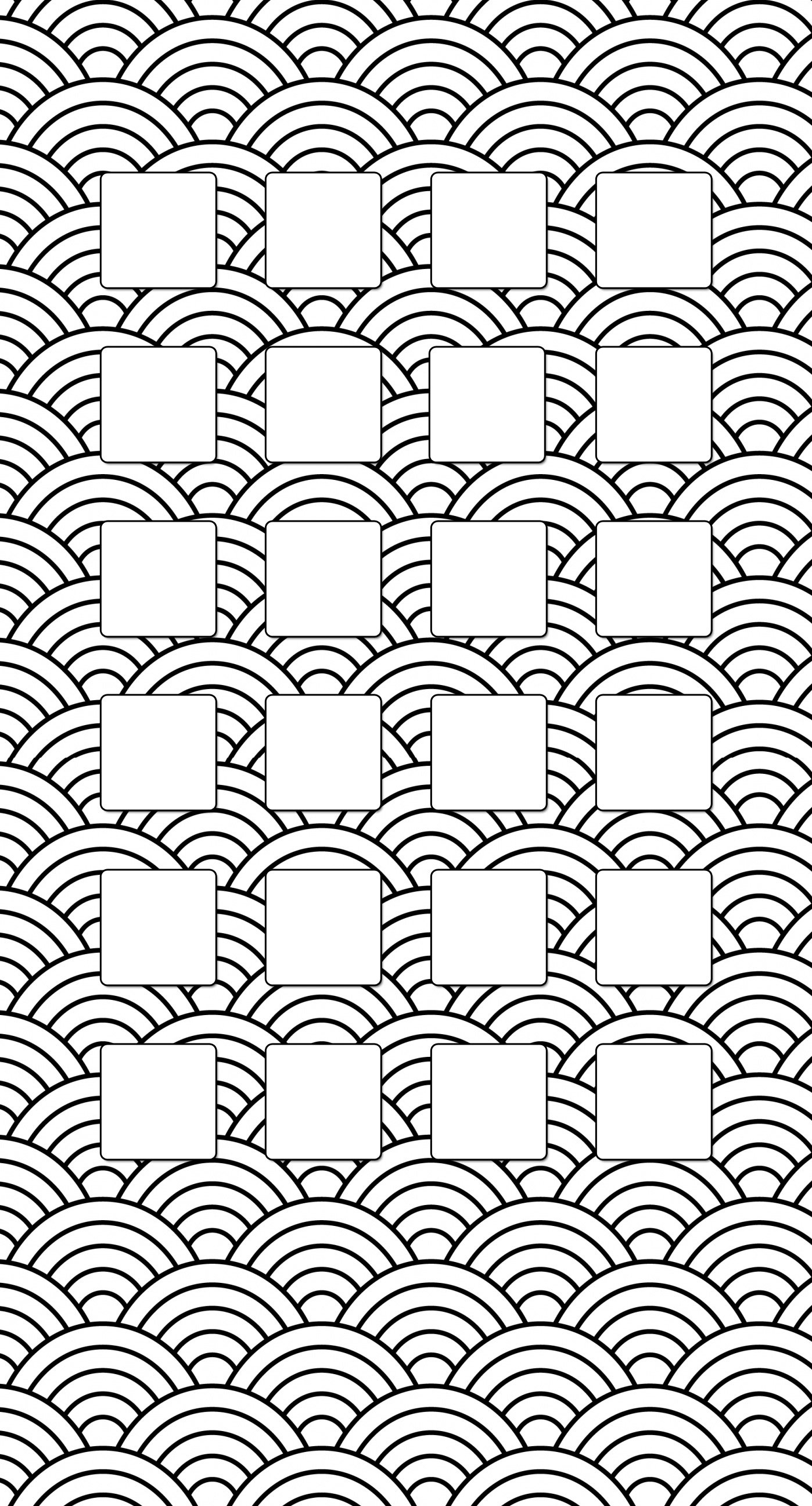 Shelf Simple New Year Spiral Black Wallpaper Sc iPhone7plus