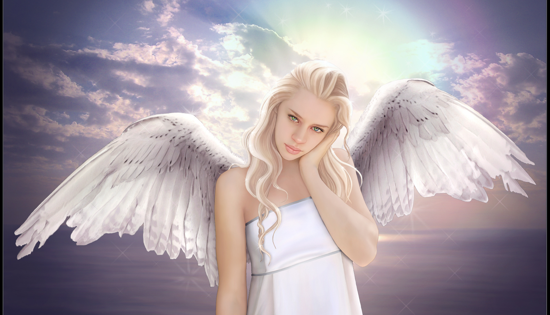 Fantasy Girls Wonarts Beautiful Angels HD Wallpaper Car Pictures