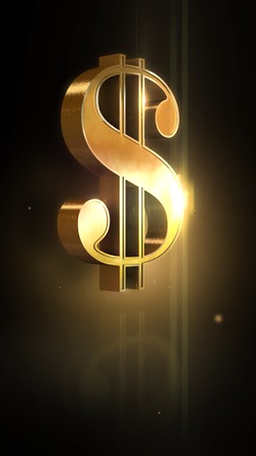 Dollar Sign With Maximum Bling This Money Live Wallpaper No