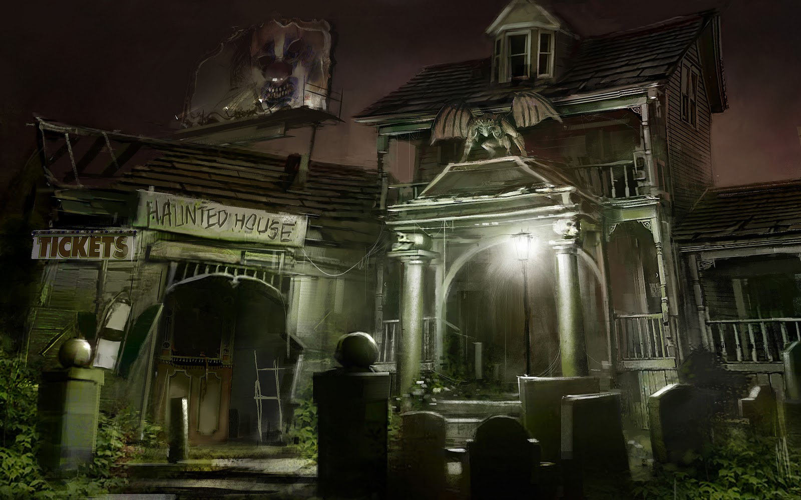 Scary house wallpaper download