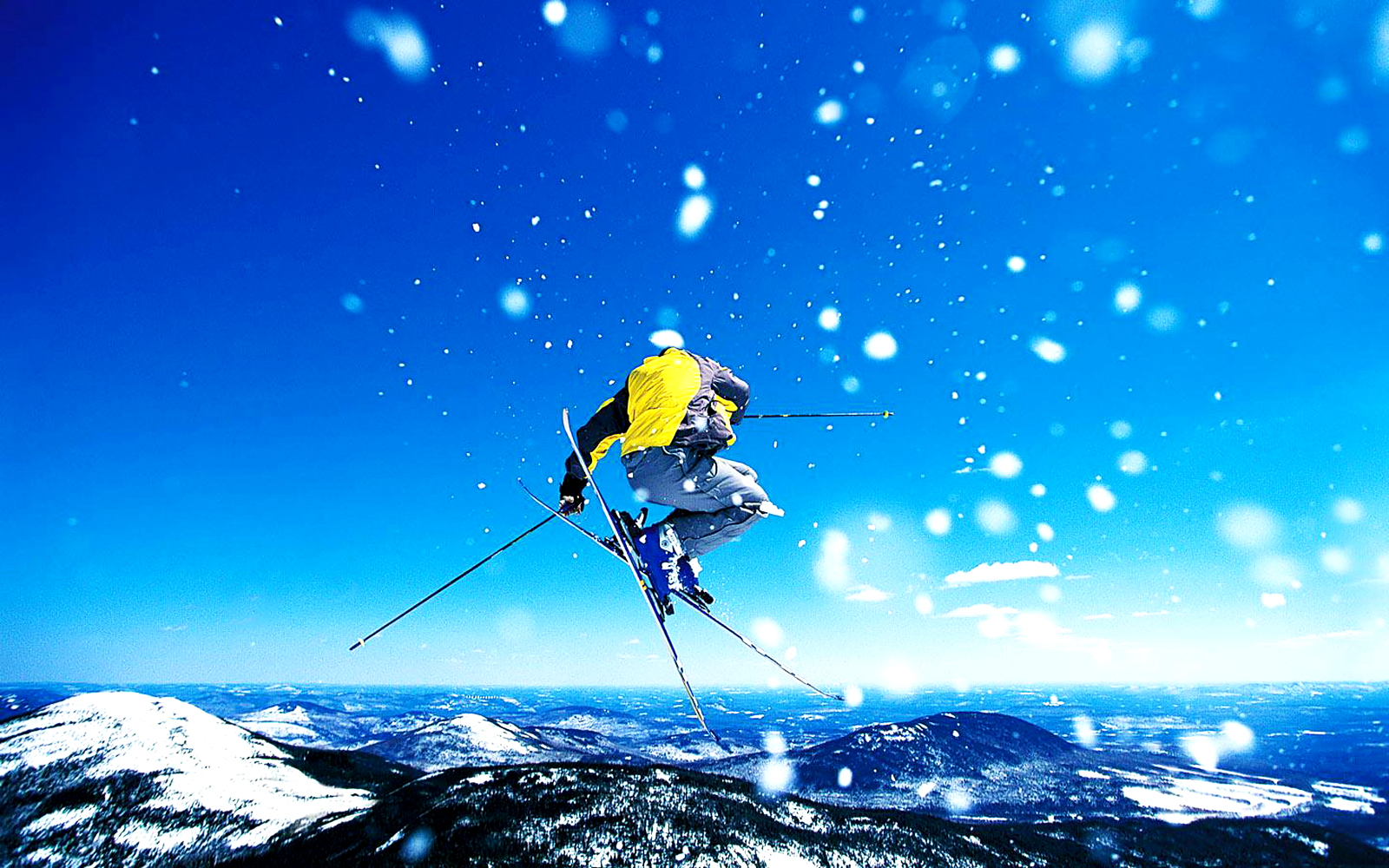 Skiing Winter Sports HD Wallpaper
