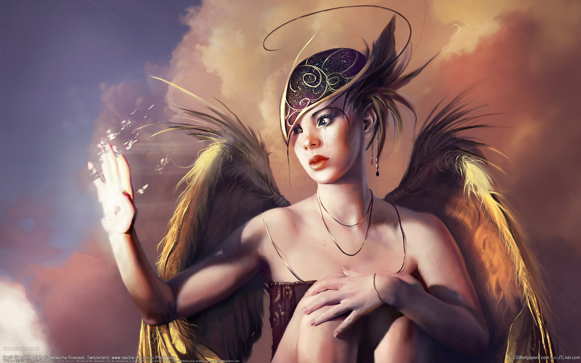 Fantasy Angel Girl Desktop Background