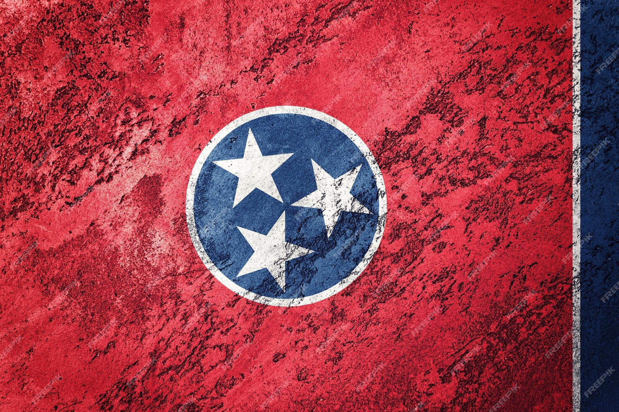 Premium Photo Grunge Tennessee State Flag